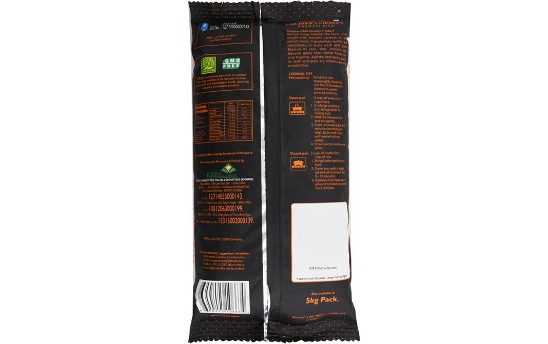 Bemisal Mother's Choice Basmati Rice    Pack  5 kilogram